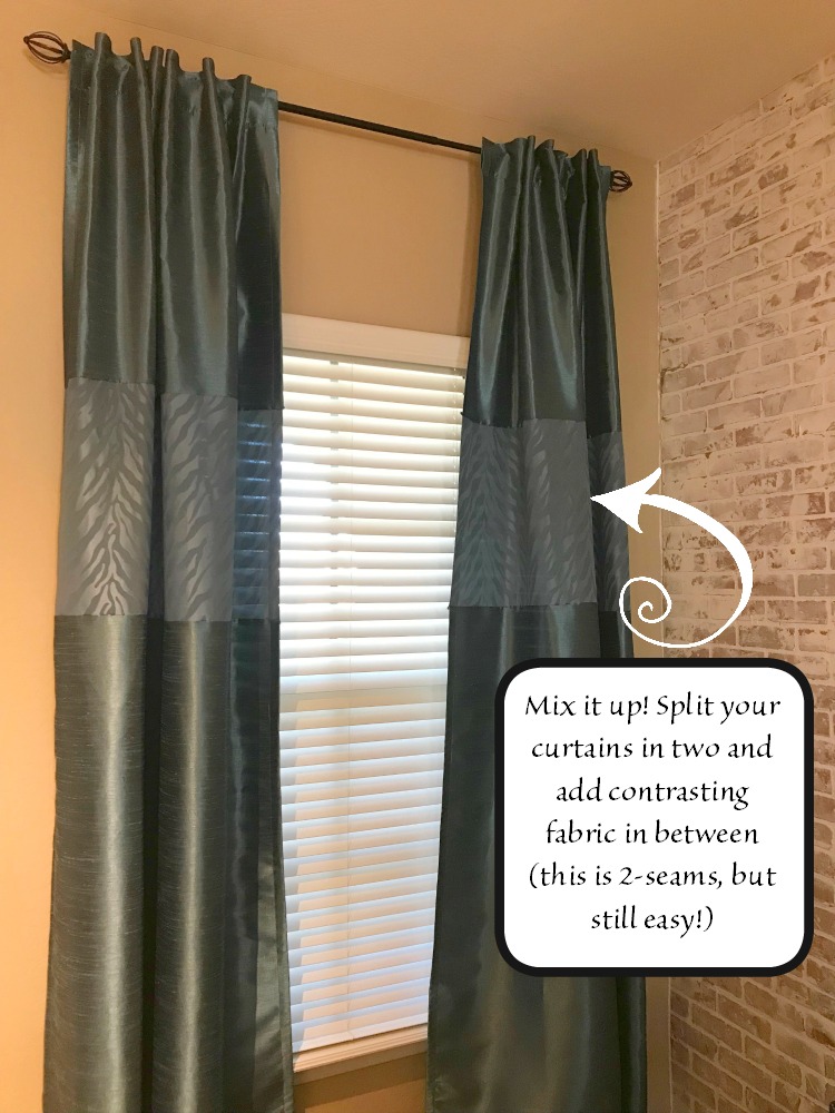 Lengthen Curtains With One Seam-Ultimate DIY Tutorial - Crafting Is My ...